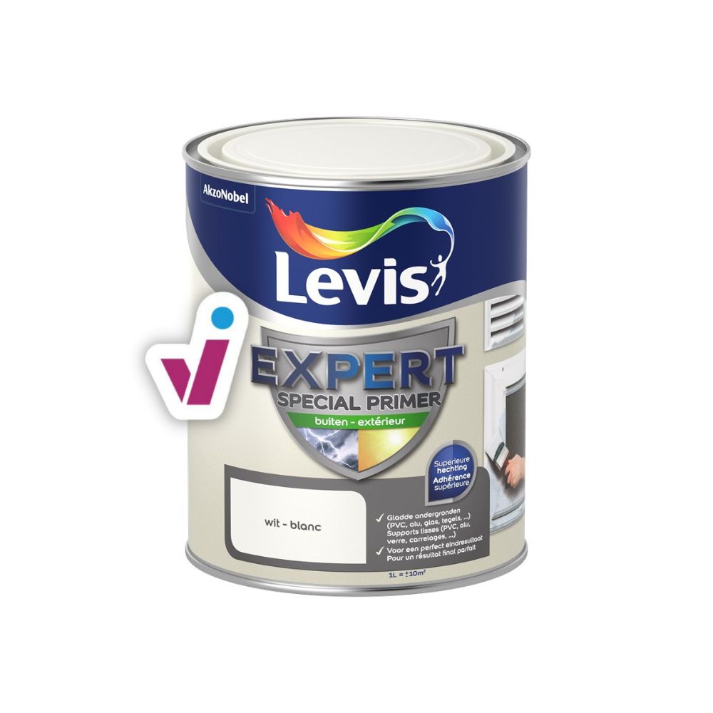 Peinture intérieure spéciale boiserie EXPERT blanche effet mat - 2,5L -  LEVIS