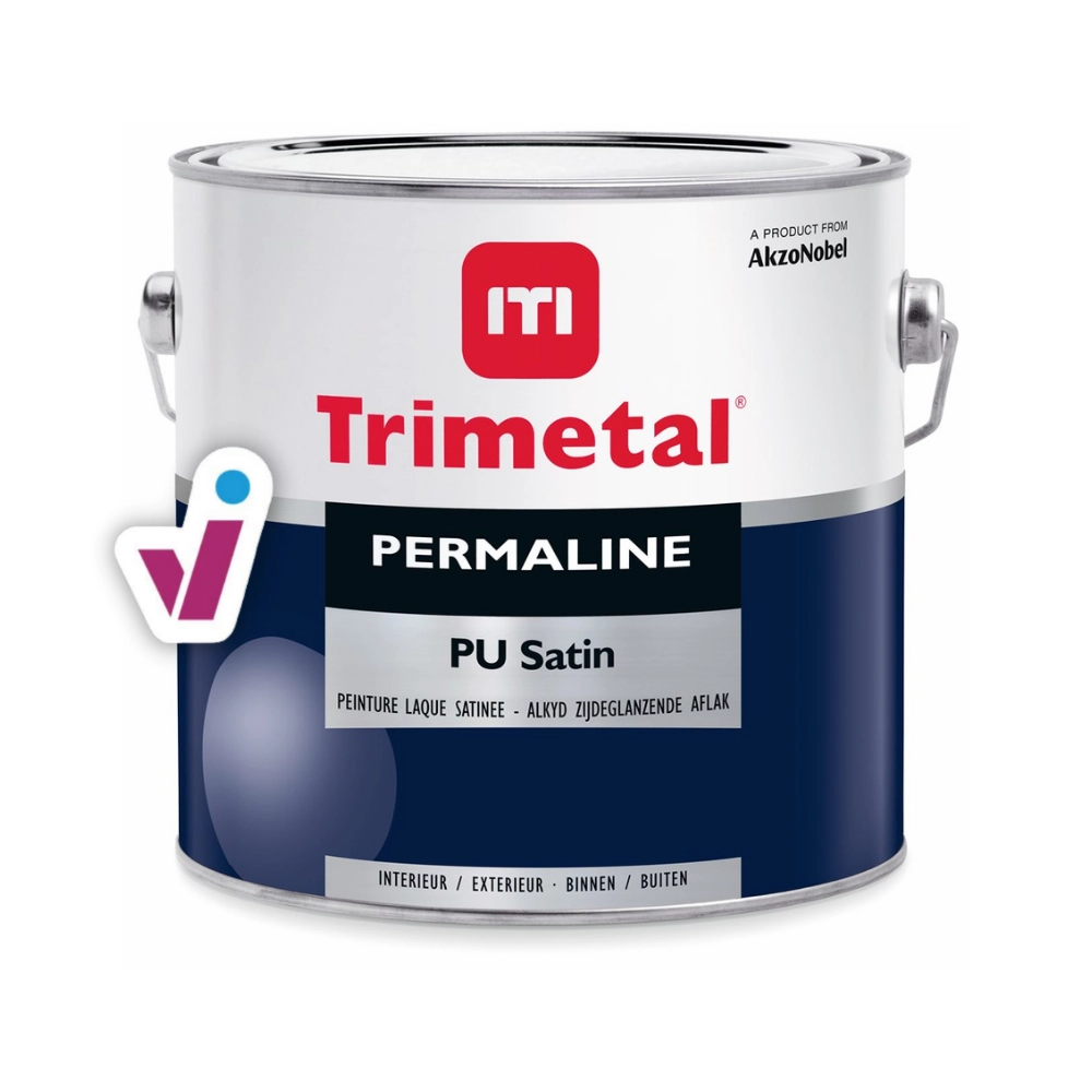 Trimetal Permacryl Satin - Peinture émail satiné brillant - Wit