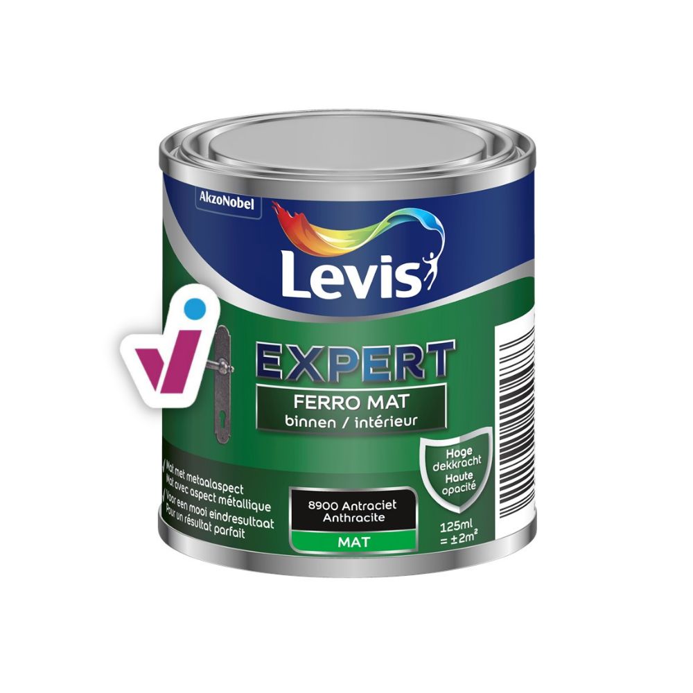 Peinture intérieure spéciale mur EXPERT blanc satin - 2,5L - LEVIS