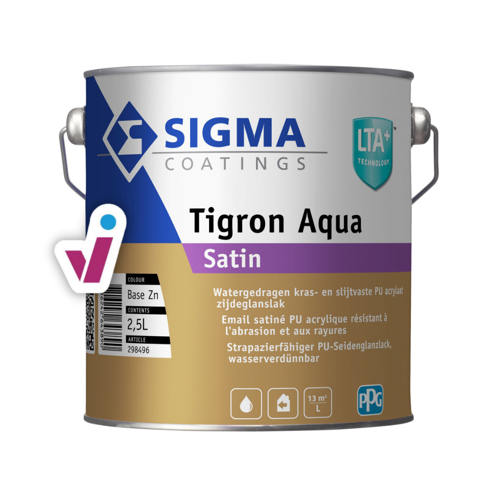 Sigma Tigron Aqua Satin 2,5L bij Tintrio