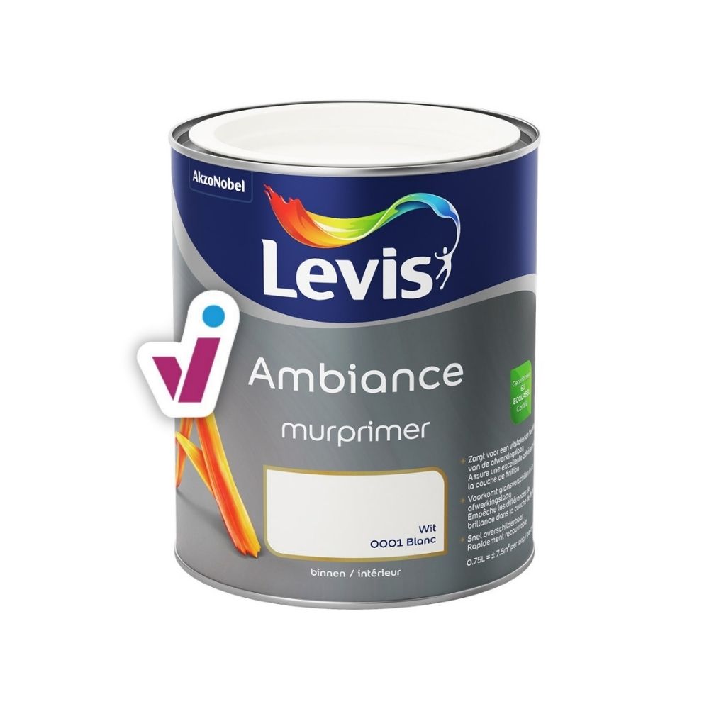 Peinture mur Ambiance Blanc extra mat 2,5 L LEVIS