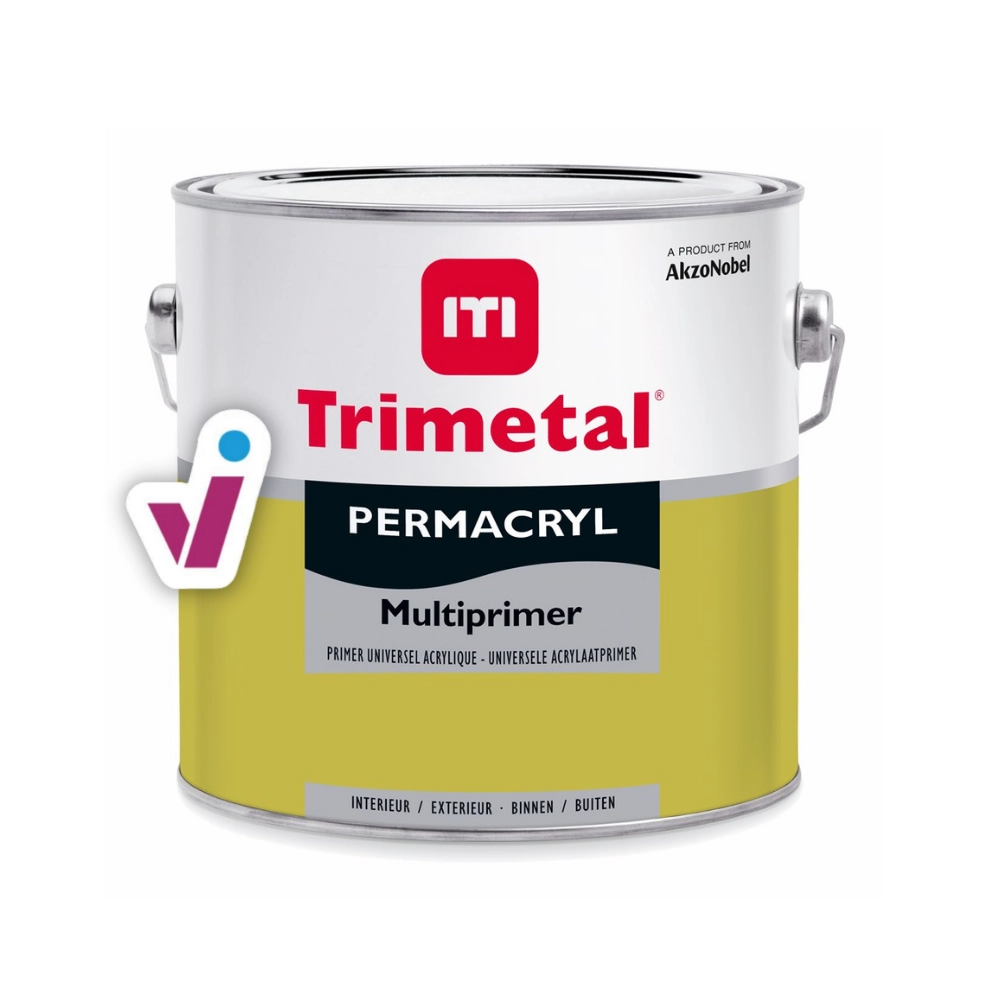 Trimetal Permacryl Satin - Peinture émail satiné brillant - Wit