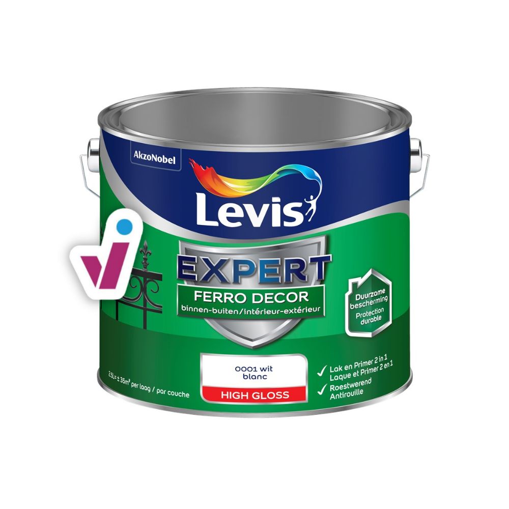 Peinture extérieure spéciale bois EXPERT noir brillant - 500 ml - LEVIS