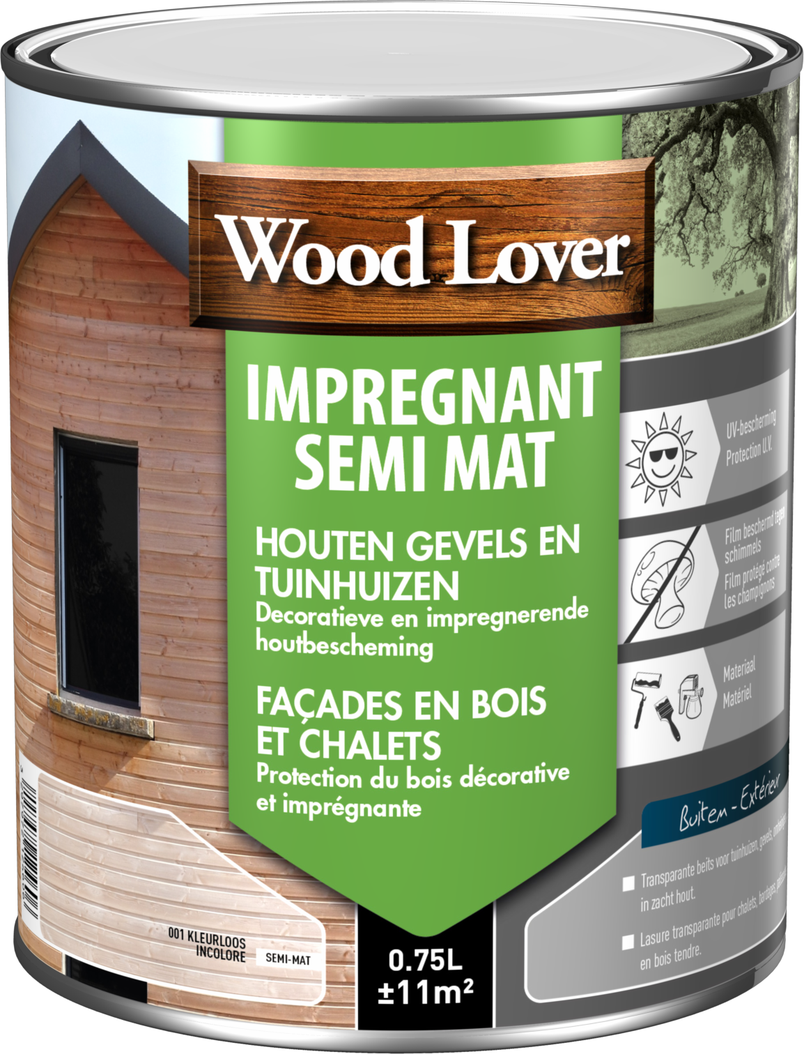 WoodLover Impregnant Semi-mat