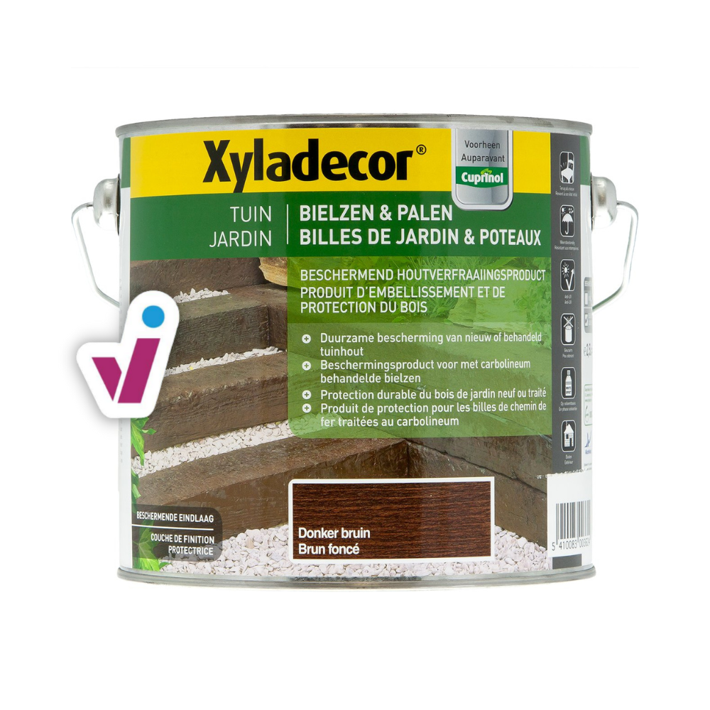 Xyladecor Billes de Jardin & Poteaux - Brun Foncé