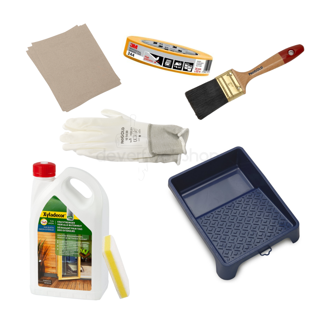 Wood Stain Supplies Set