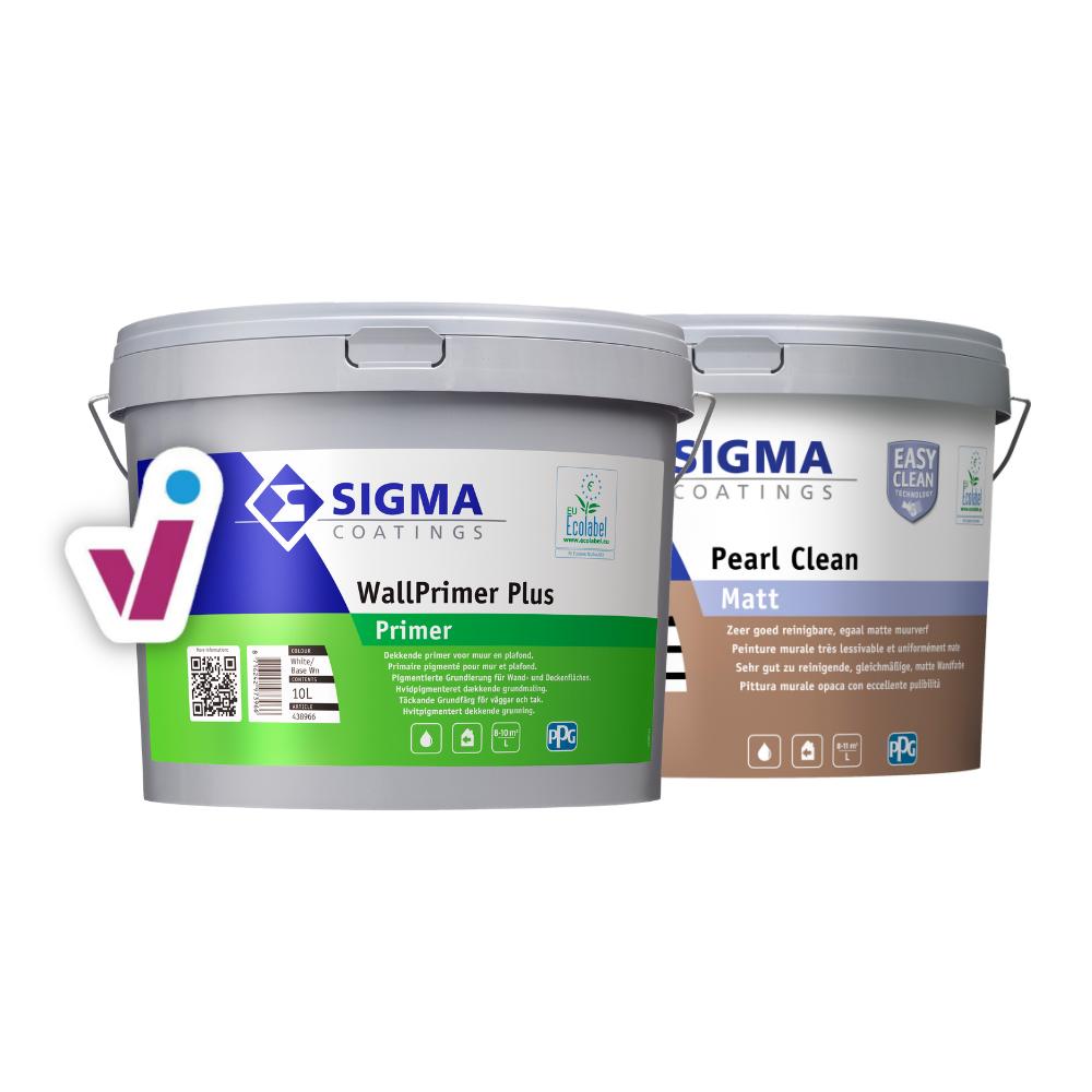 BUNDLE: Sigma WallPrimer Plus + Sigma Pearl Clean Matt