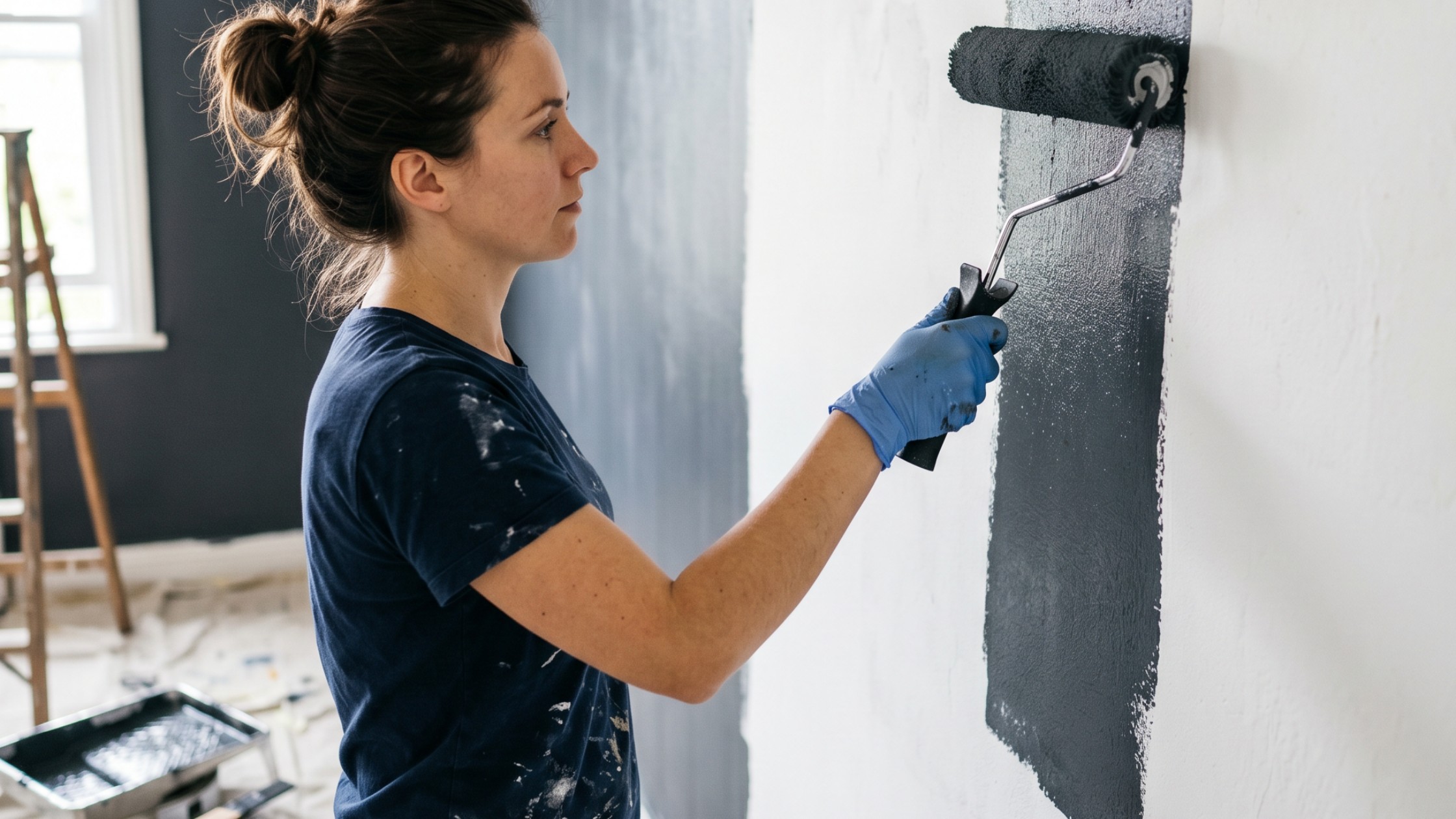 Dare to go dark? How to paint a dark wall perfectly!